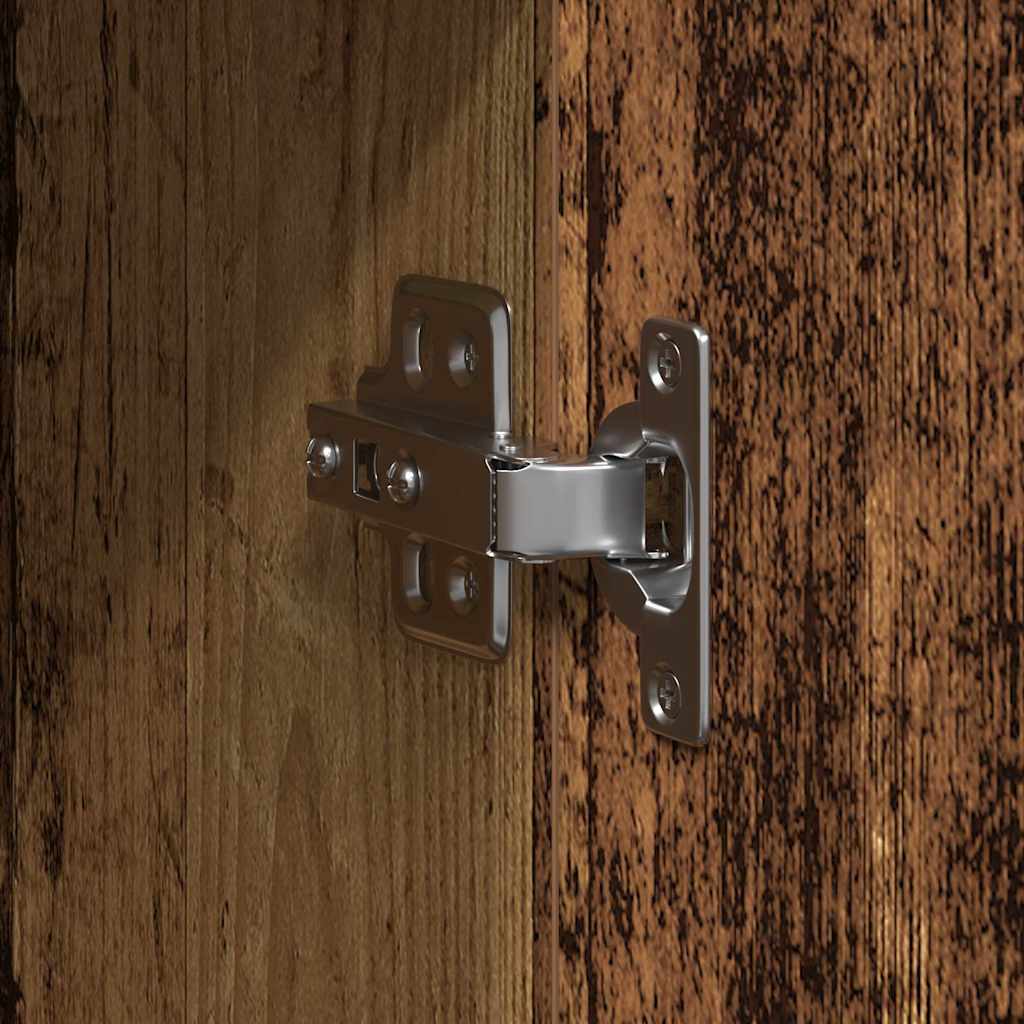 vidaXL Πλαϊνό γραφείο Παλαιό ξύλο 90 x 34 x 80 εκ. Επεξεργασμένο ξύλο