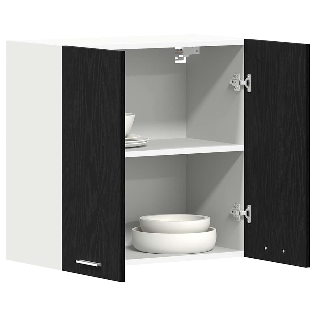 vidaXL Κρεμαστό ντουλάπι Lyon Μαύρη Οξυά 60 x 31 x 60 εκ.