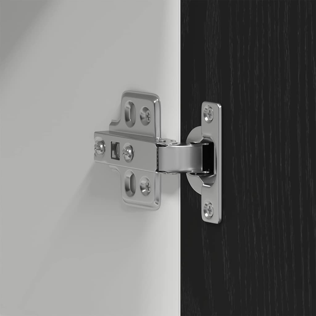 vidaXL Κρεμαστό ντουλάπι Επιτοίχιο Μαύρη δρυς 60 x 31 x 60 εκ.