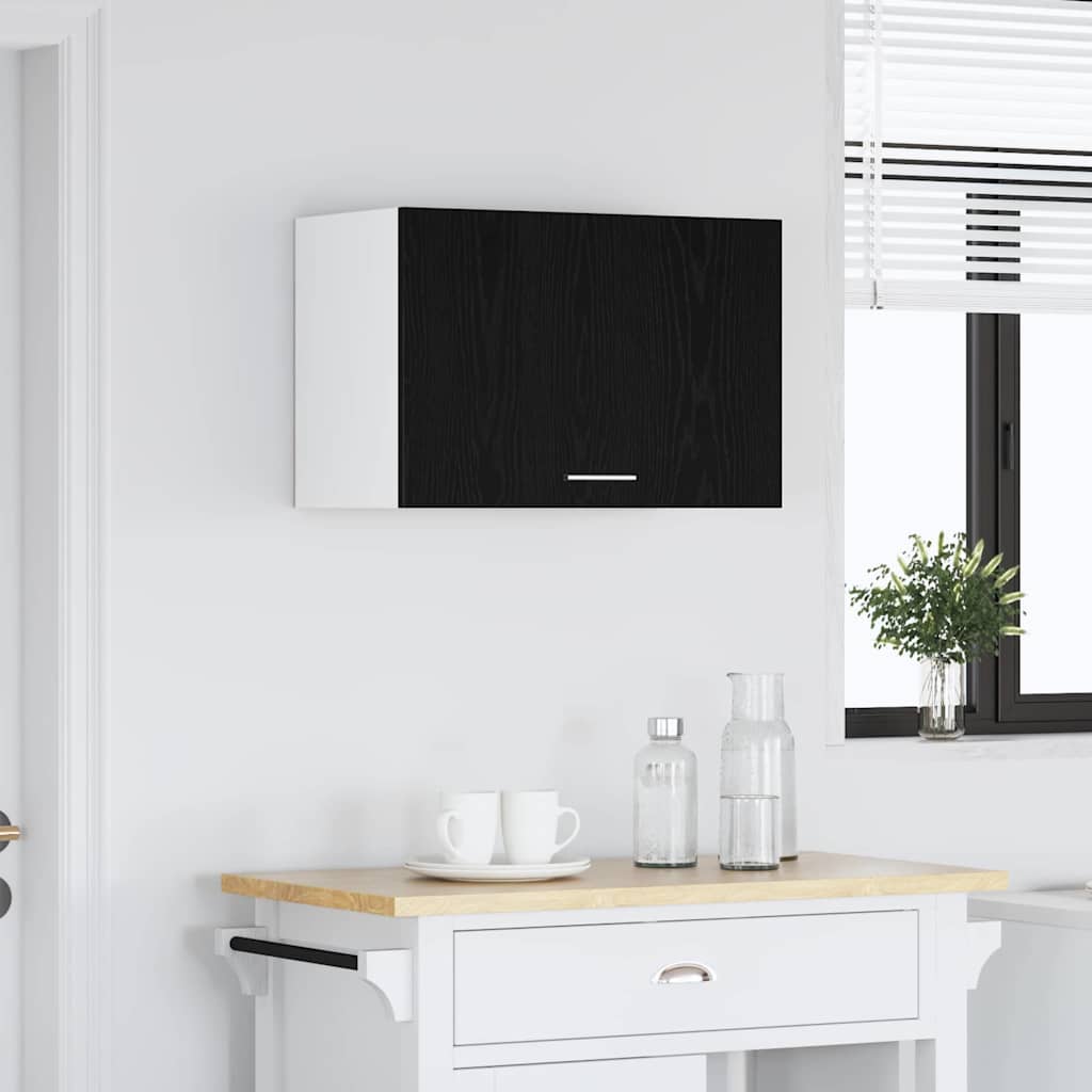 vidaXL Κρεμαστό ντουλάπι Επιτοίχιο Μαύρη δρυς 60 x 31 x 60 εκ.