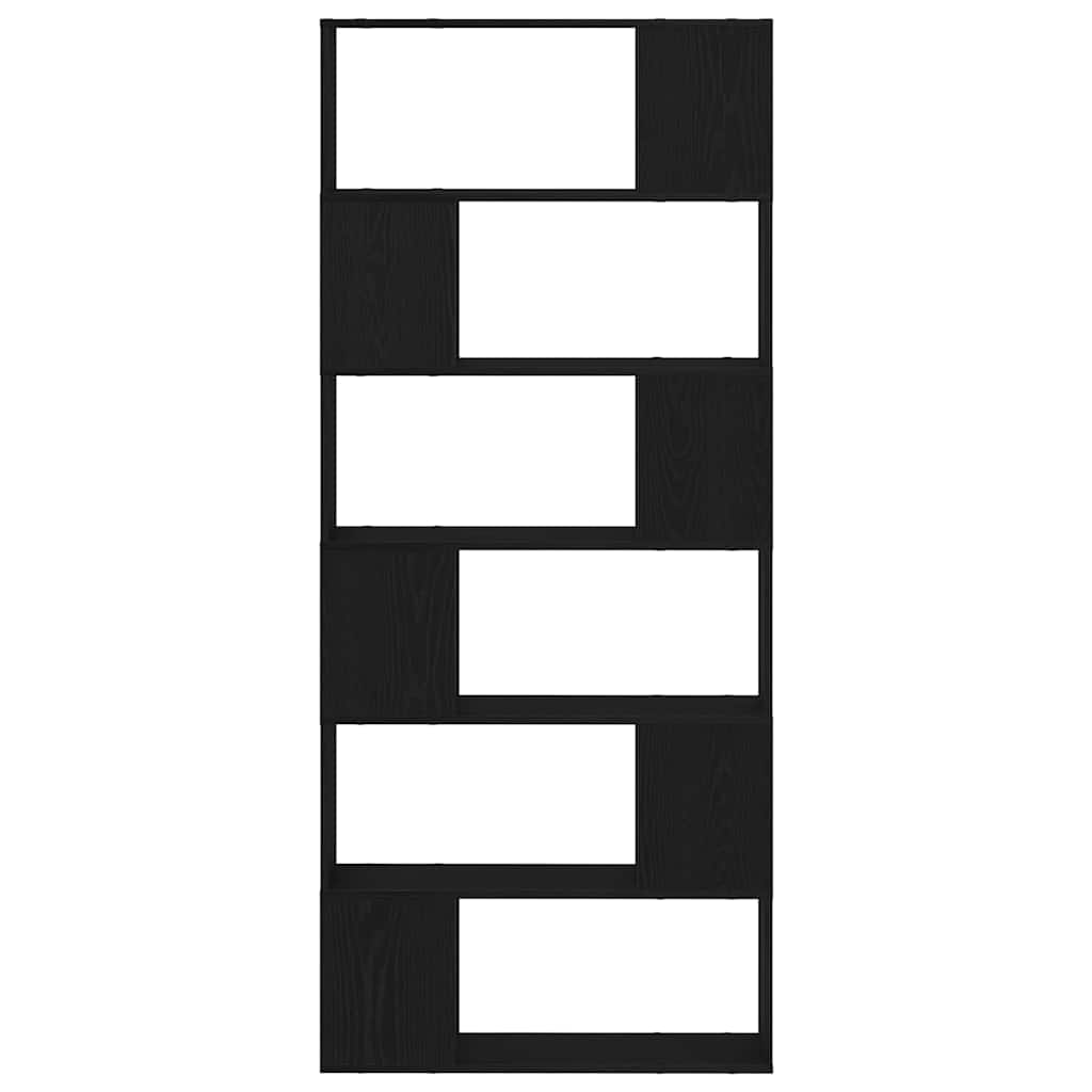 vidaXL Σετ επίπλου τηλεόρασης Επιτοίχιο Μαύρο 80 x 24 x 186 cm