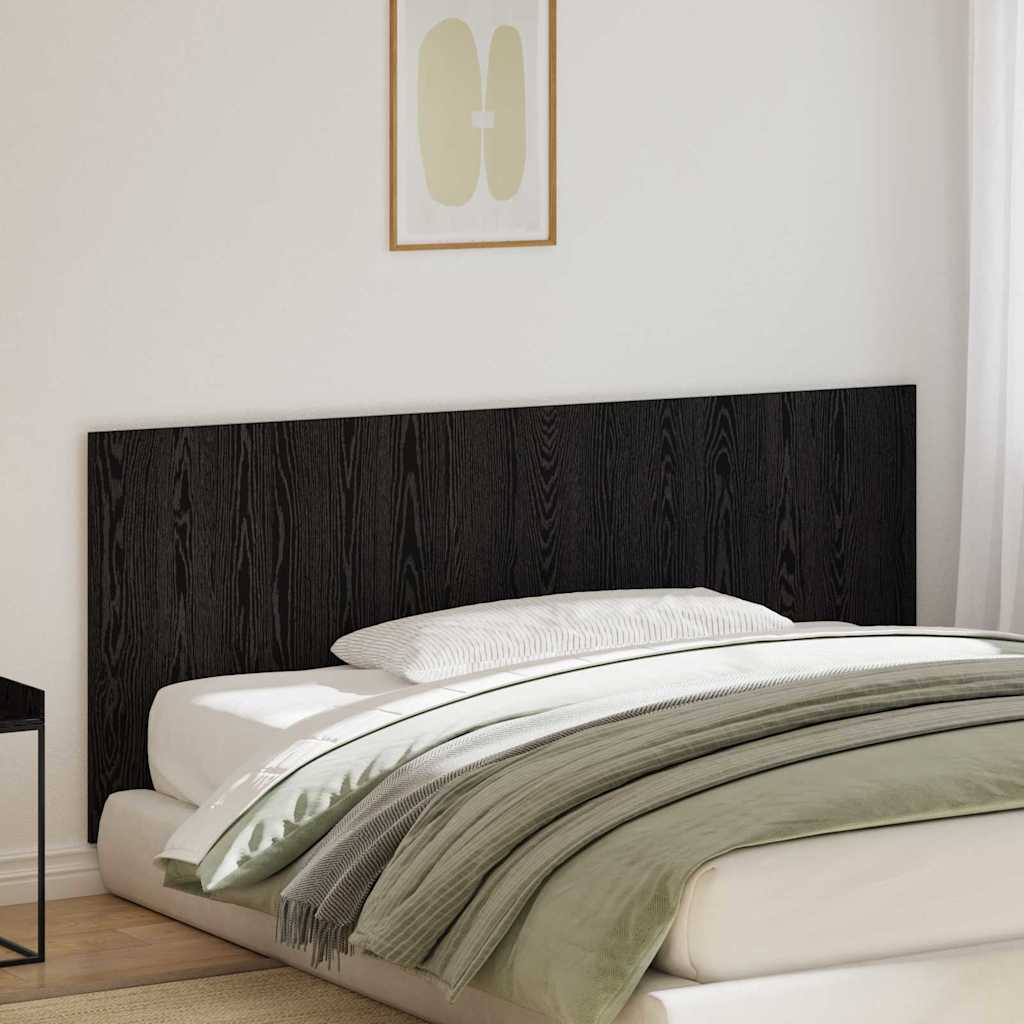 vidaXL Κεφαλάρι Μαύρη δρυς 200 x 1,5 x 80 εκ. Επεξεργασμένο ξύλο