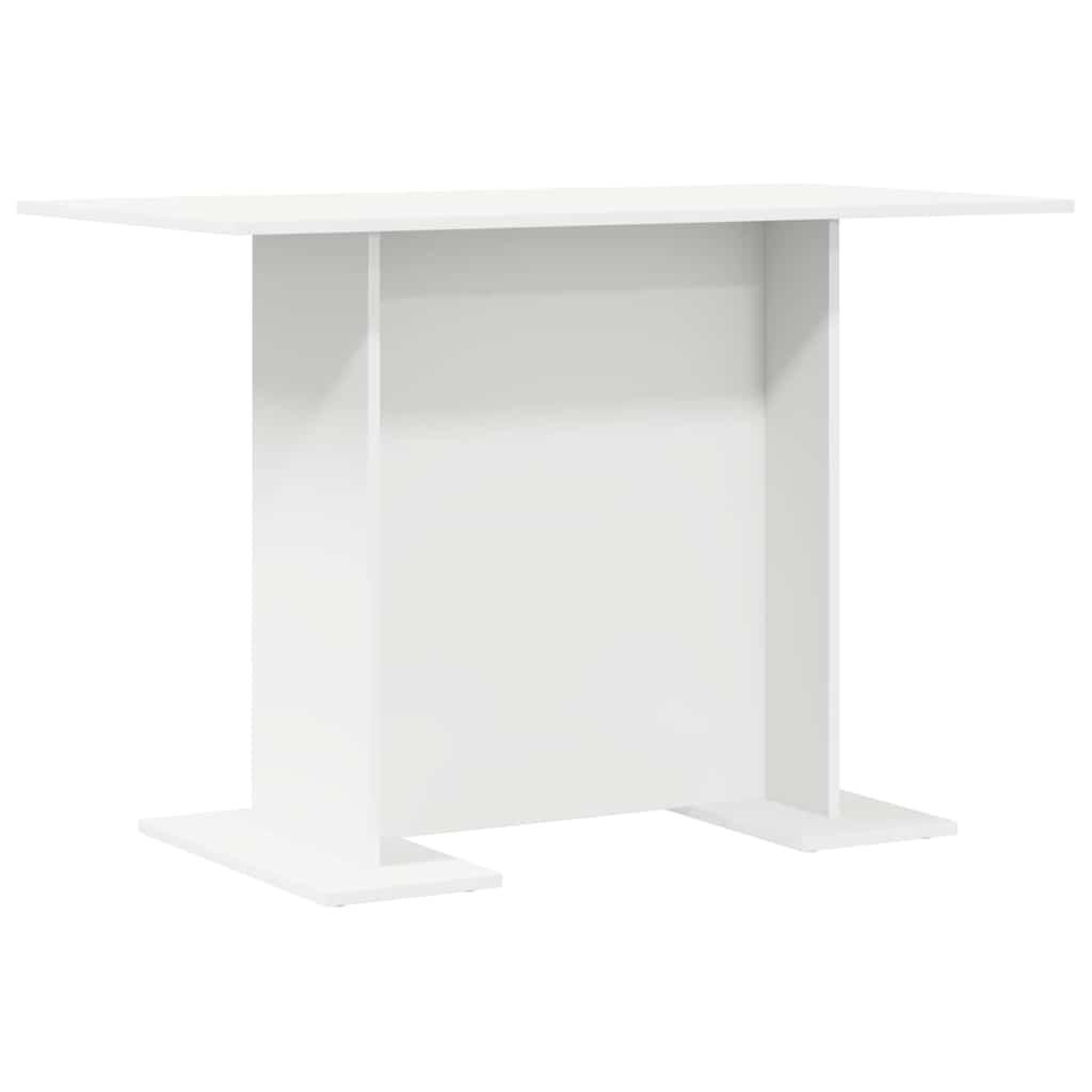 vidaXL Τραπεζαρία Λευκό 110 x 60 x 75 cm Επεξεργασμένο ξύλο