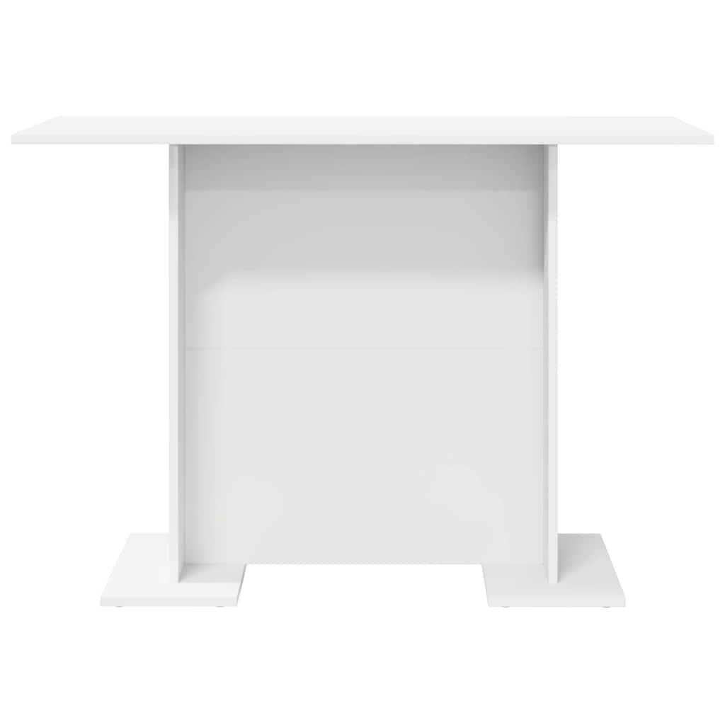 vidaXL Τραπεζαρία Λευκό 110 x 60 x 75 cm Επεξεργασμένο ξύλο