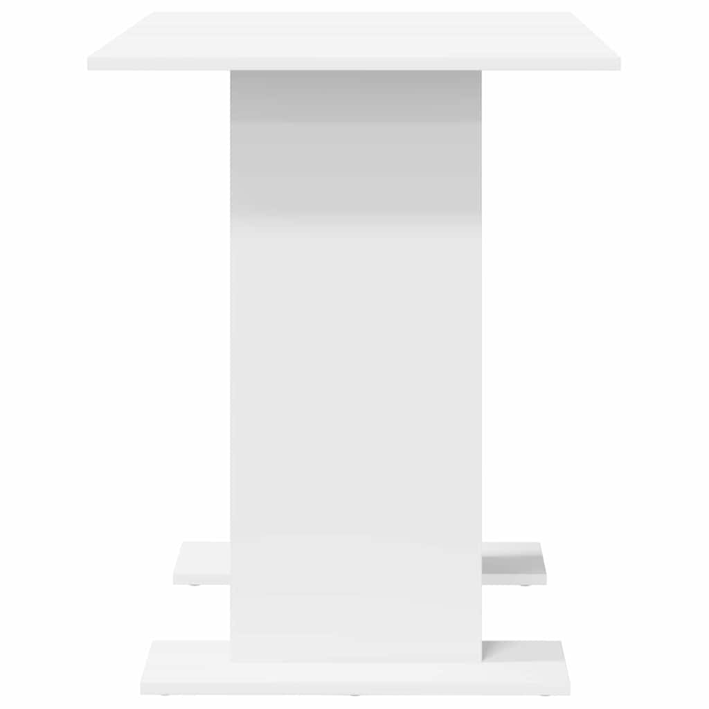 vidaXL Τραπεζαρία Λευκό 110 x 60 x 75 cm Επεξεργασμένο ξύλο