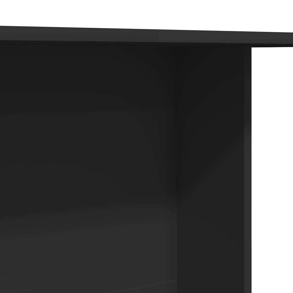 vidaXL Τραπεζαρία Μαύρο 110 x 60 x 75 cm Επεξεργασμένο ξύλο