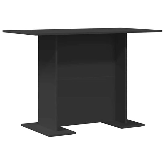 vidaXL Τραπεζαρία Μαύρο 110 x 60 x 75 cm Επεξεργασμένο ξύλο