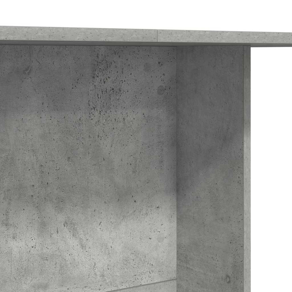 vidaXL Τραπεζαρία Σκυρόδεμα Γκρι 110 x 60 x 75 cm Επεξεργασμένο ξύλο