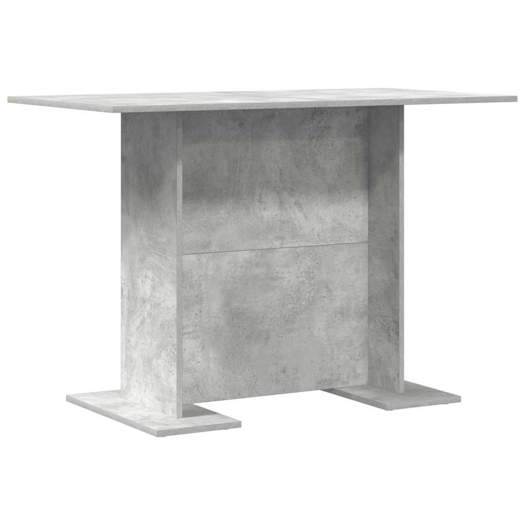 vidaXL Τραπεζαρία Σκυρόδεμα Γκρι 110 x 60 x 75 cm Επεξεργασμένο ξύλο