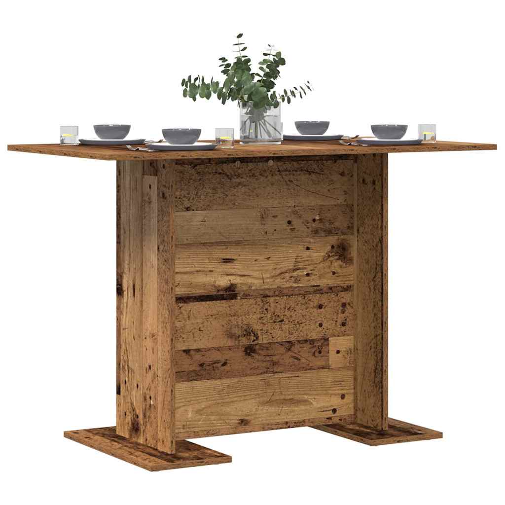 vidaXL Τραπεζαρία Παλιό ξύλο 110 x 60 x 75 cm Επεξεργασμένο ξύλο