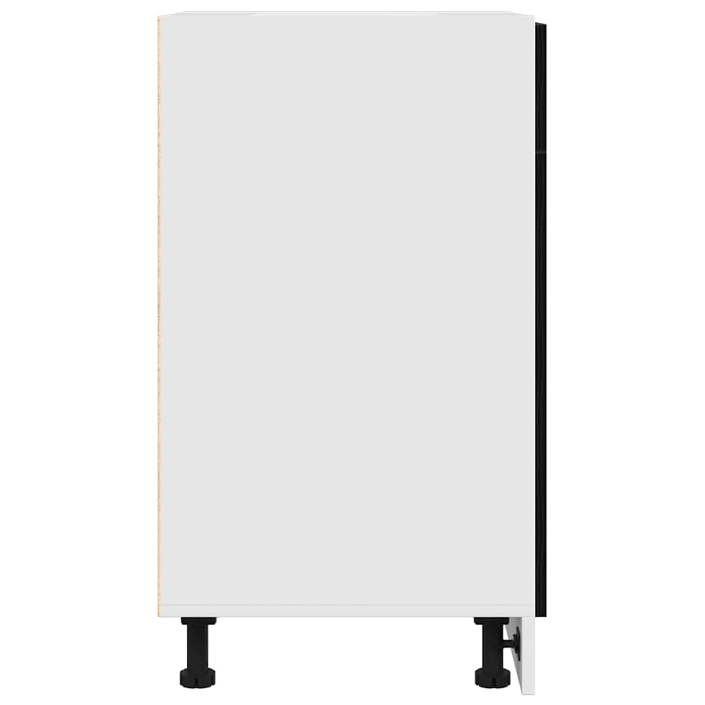 vidaXL Συρταριέρα Κάτω Ντουλάπα με ράφι Μαύρη δρυς 40 x 46 x 81.5 εκ