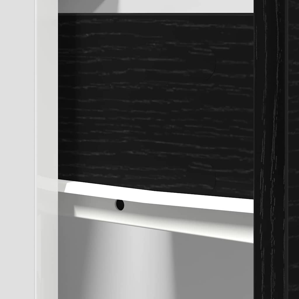 vidaXL Ντουλάπι με Συρτάρια με συρτάρι Μαύρη δρυς 50 x 46 x 81.5 εκ