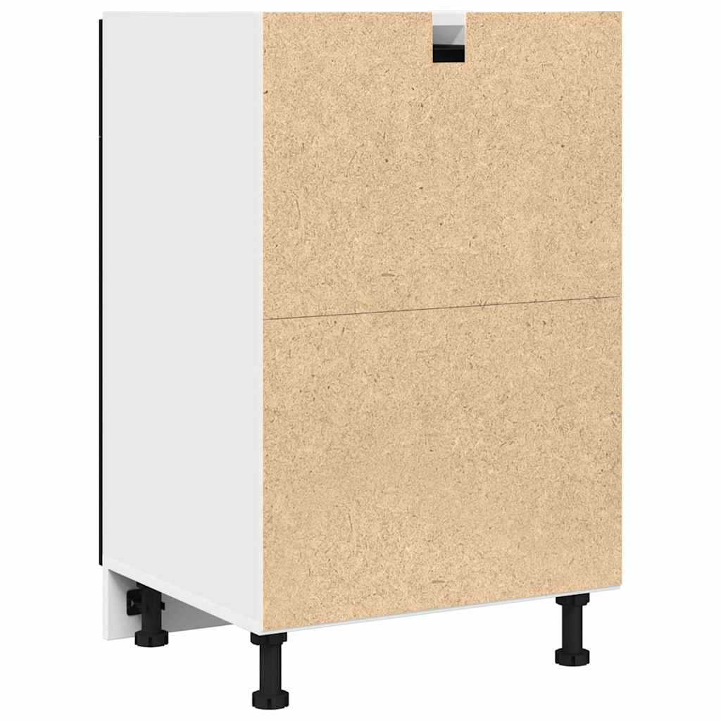 vidaXL Ντουλάπι με Συρτάρια με συρτάρι Μαύρη δρυς 50 x 46 x 81.5 εκ