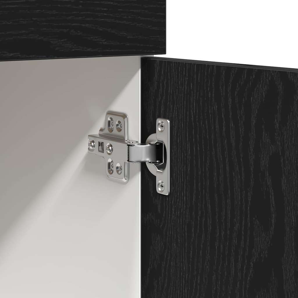 vidaXL Βάση Συρταριού Μαύρη δρυς 60 x 46 x 81.5 εκ Επεξεργασμένο ξύλο