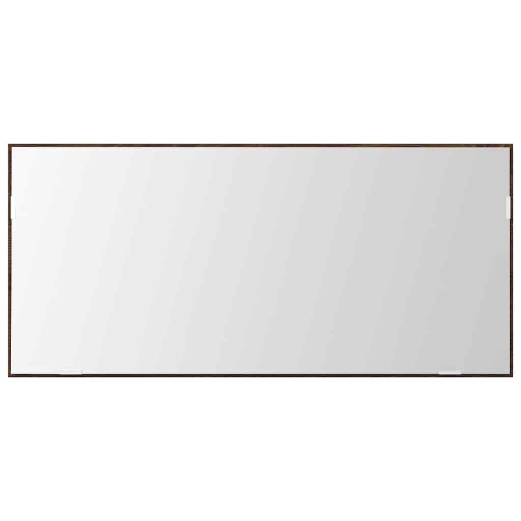 vidaXL Καθρέφτης Μπάνιου Καφέ δρυς 80 x 8.5 x 37 εκ Επεξεργασμένο ξύλο