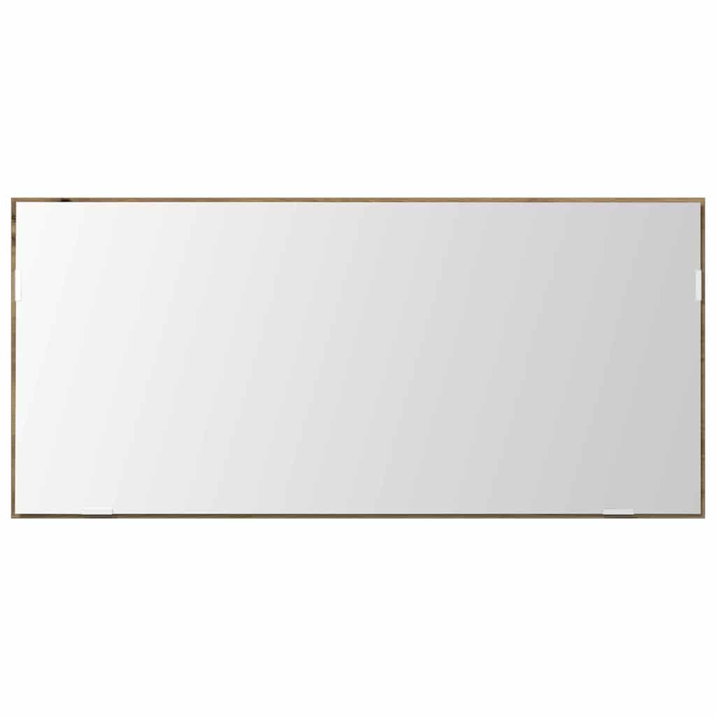 vidaXL Καθρέφτης Μπάνιου Επιτοίχιο artisan δρυς 80 x 8.5 x 37 εκ