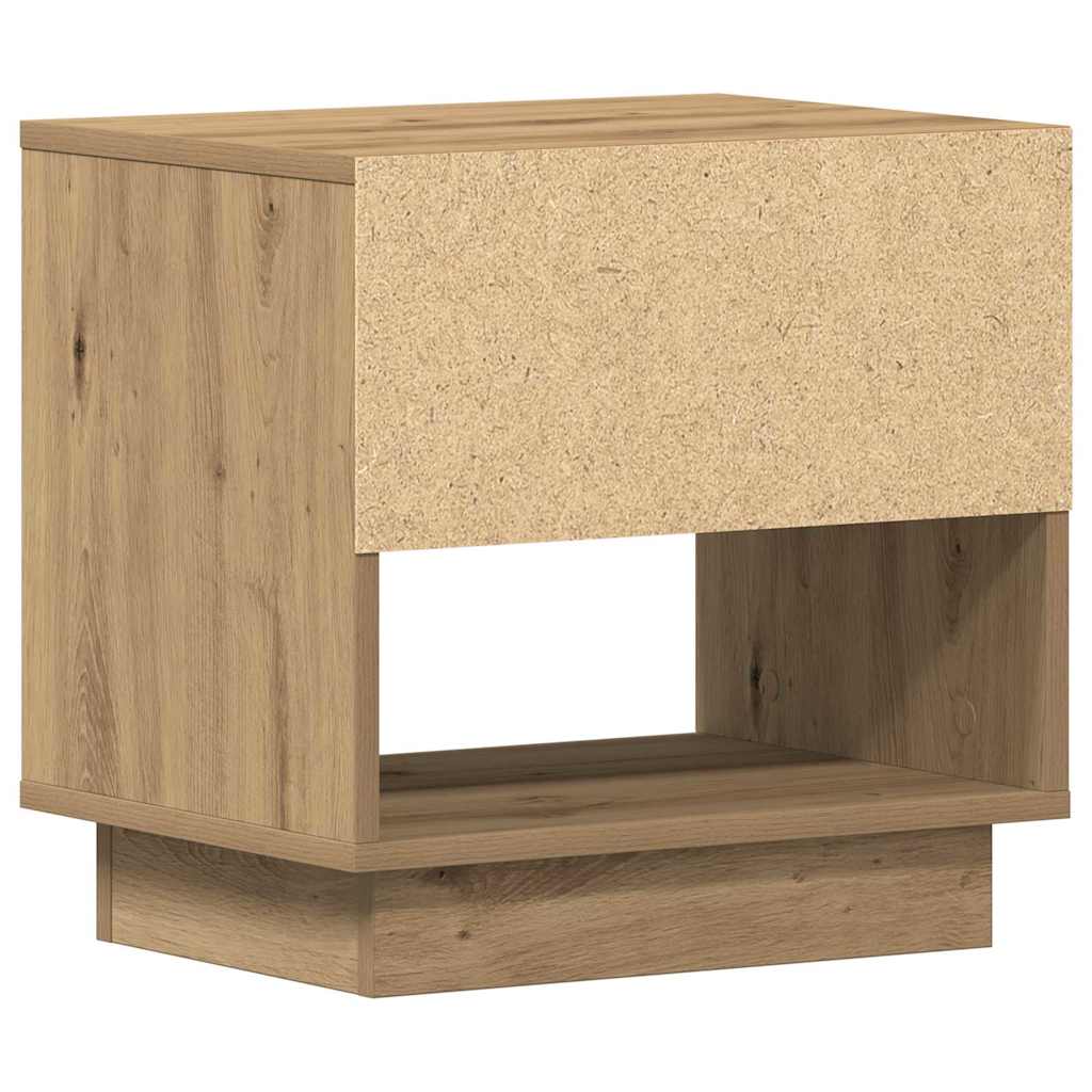 vidaXL Κομοδίνο 2 pcs artisan δρυς 45 x 34 x 44 εκ Επεξεργασμένο ξύλο