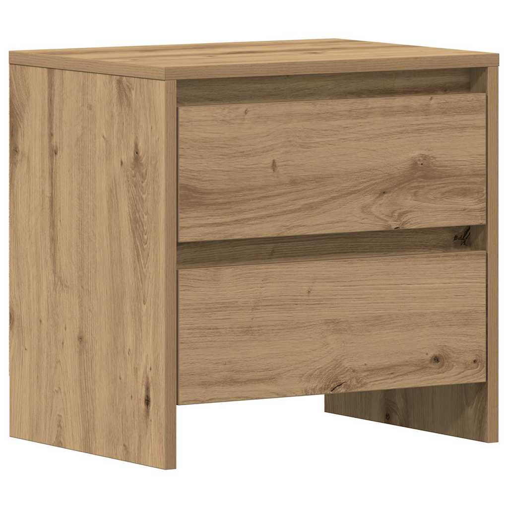 vidaXL Κομοδίνο 2 pcs Artisan Oak 45 x 34 x 44,5 εκ Επεξεργασμένο ξύλο