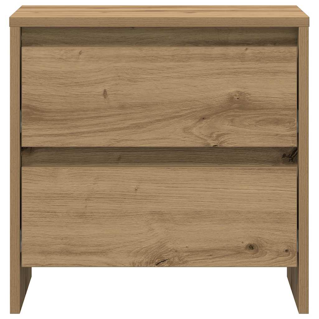 vidaXL Κομοδίνο 2 pcs Artisan Oak 45 x 34 x 44,5 εκ Επεξεργασμένο ξύλο