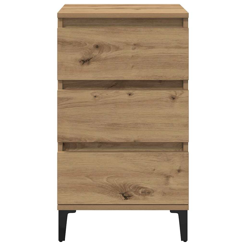vidaXL Κομοδίνο Artisan Oak 45 x 35 x 44 εκ. Επεξεργασμένο ξύλο