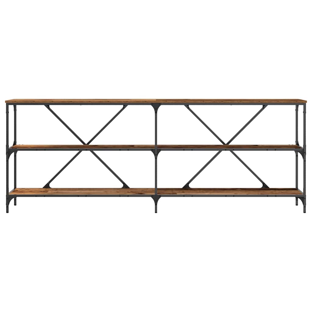 vidaXL Τραπέζι κονσόλας Καφέ 200 x 30 x 75 εκ. Επεξεργασμένο ξύλο