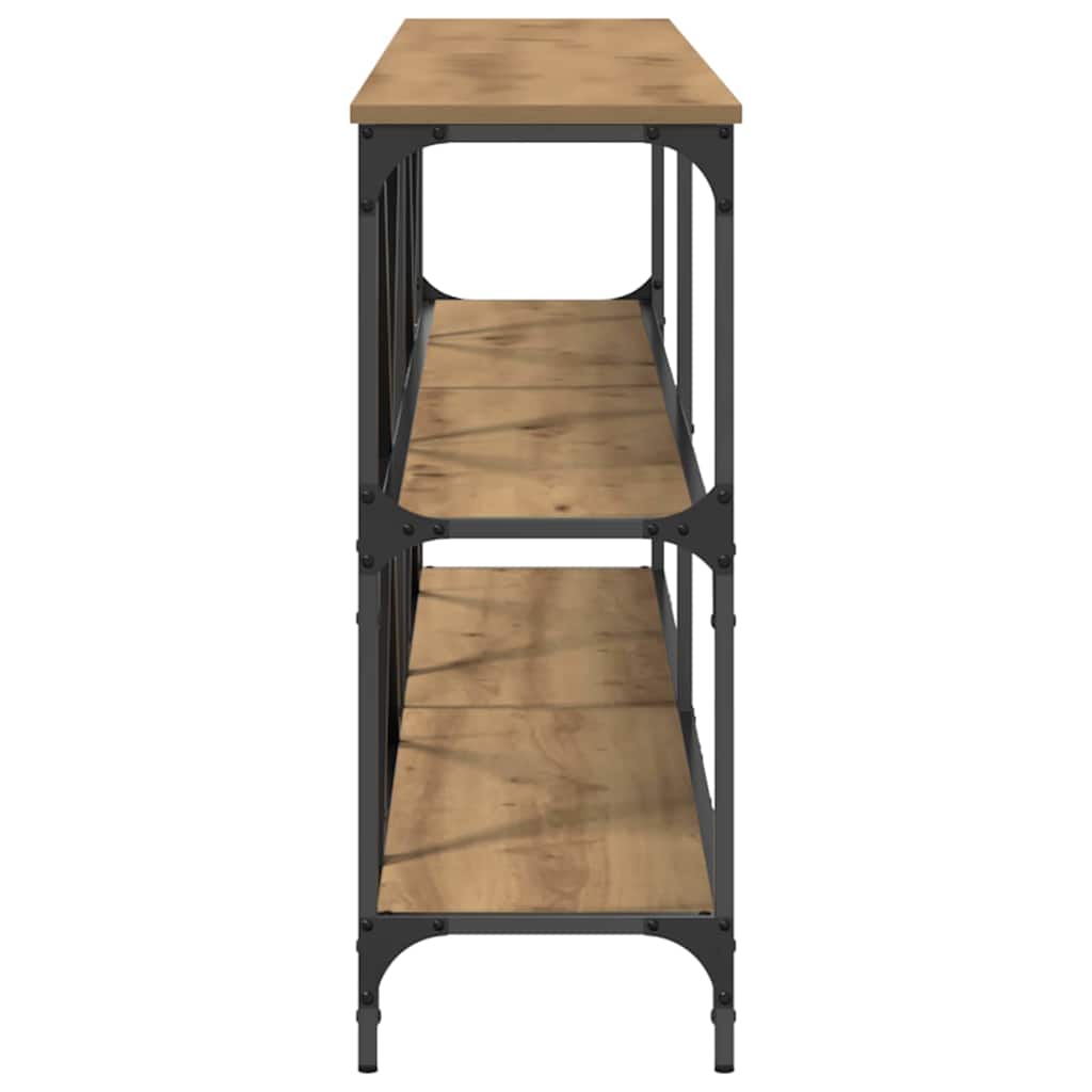 vidaXL Τραπέζι κονσόλας Καφέ 200 x 30 x 75 εκ. Επεξεργασμένο ξύλο