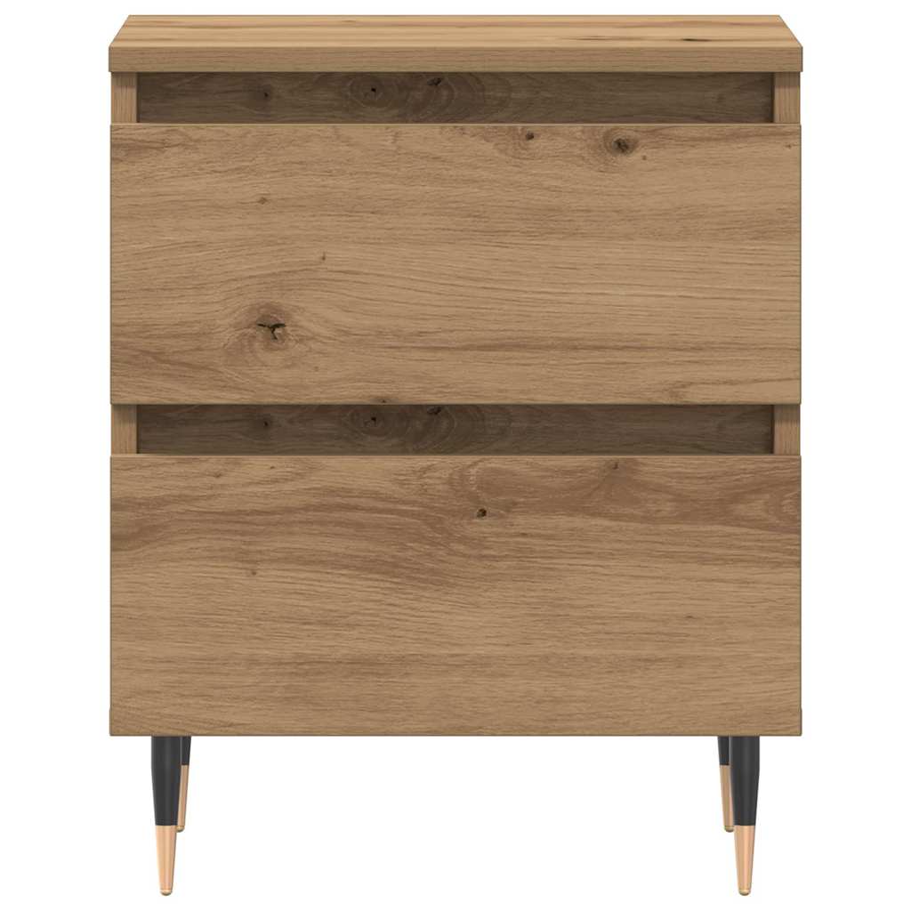 vidaXL Κομοδίνο 2 pcs Artisan Oak 40 x 35 x 50 εκ. Επεξεργασμένο ξύλο