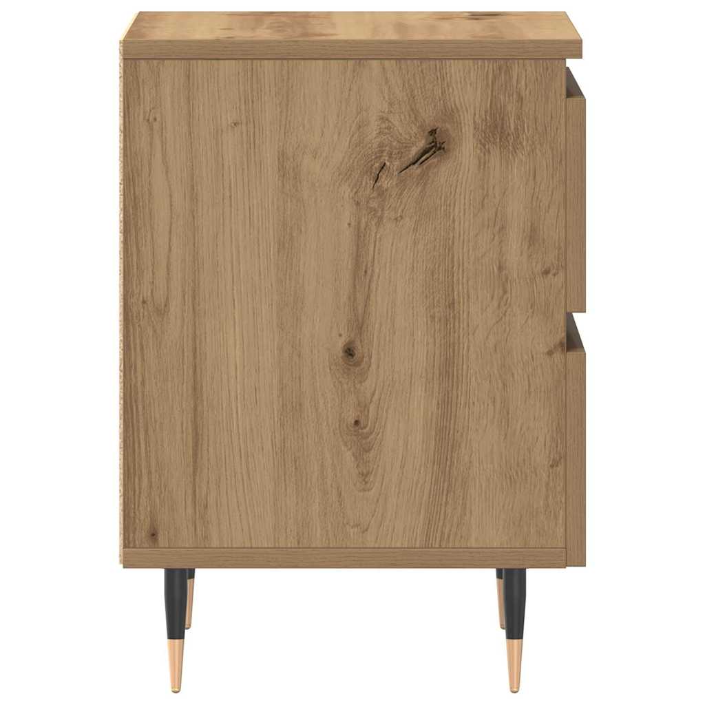 vidaXL Κομοδίνο 2 pcs Artisan Oak 40 x 35 x 50 εκ. Επεξεργασμένο ξύλο