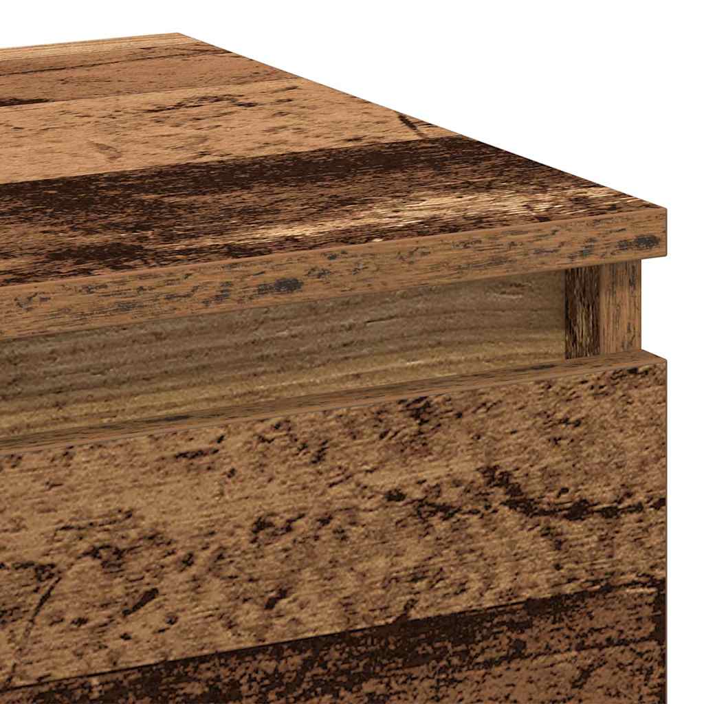 vidaXL Κομοδίνο Παλαιό ξύλο 40 x 35 x 50 εκ. Επεξεργασμένο ξύλο