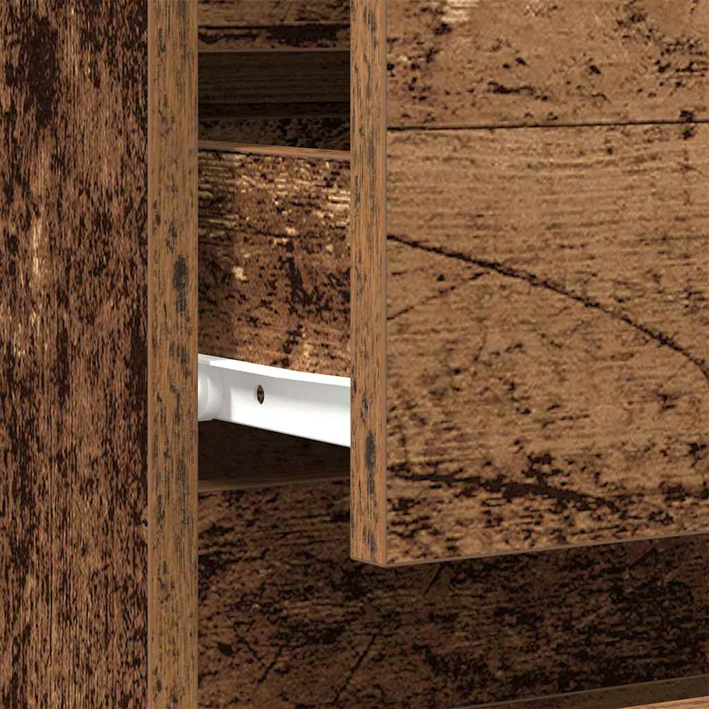 vidaXL Κομοδίνο 2 pcs Παλαιό ξύλο 40 x 35 x 50 εκ. Επεξεργασμένο ξύλο