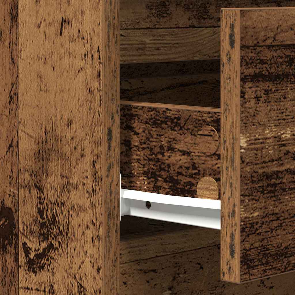 vidaXL Πλαϊνό γραφείο Παλιό ξύλο 60 x 35 x 70 cm Επεξεργασμένο ξύλο