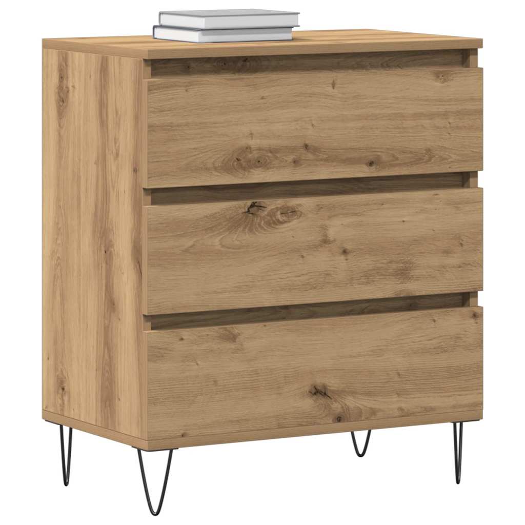 vidaXL Πλαϊνό γραφείο Artisan Oak 60 x 35 x 70 cm Επεξεργασμένο ξύλο