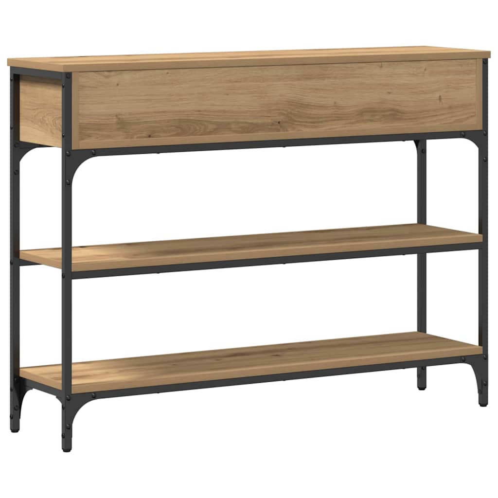 vidaXL Τραπέζι κονσόλας με συρτάρι Artisan Oak 100 x 25 x 75 εκ.
