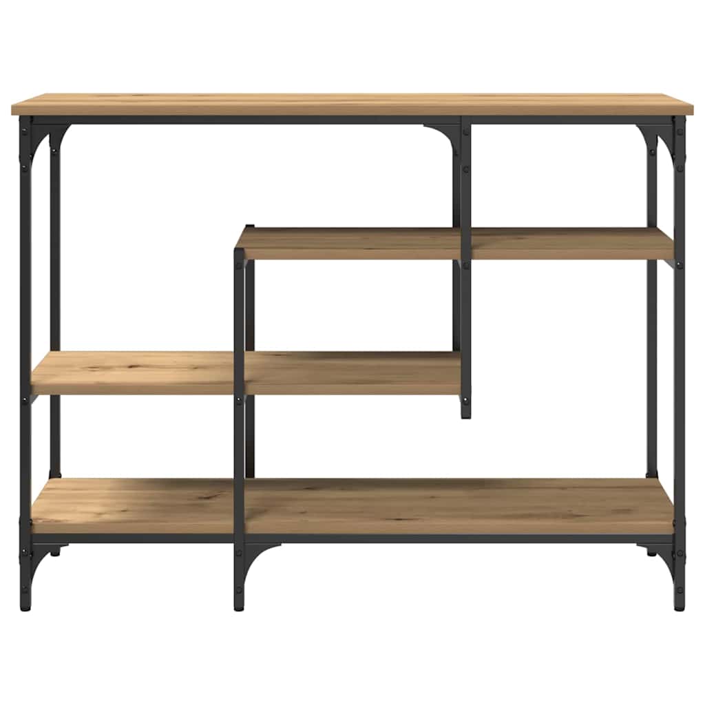 vidaXL Τραπέζι Κονσόλας με ράφι artisan δρυς 100 x 35 x 75 εκ.