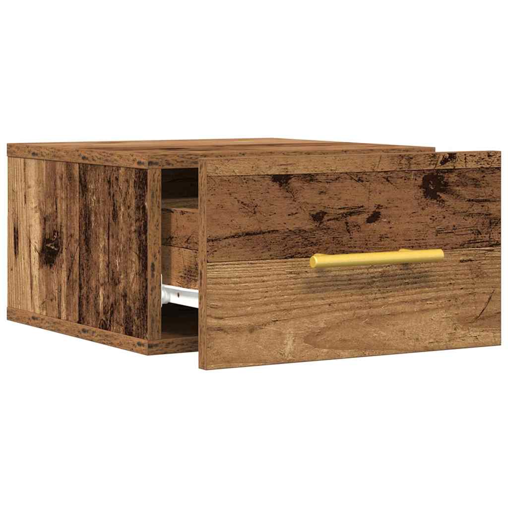 vidaXL Κομοδίνο 2 pcs Παλαιό ξύλο 35 x 35 x 20 εκ Επεξεργασμένο ξύλο