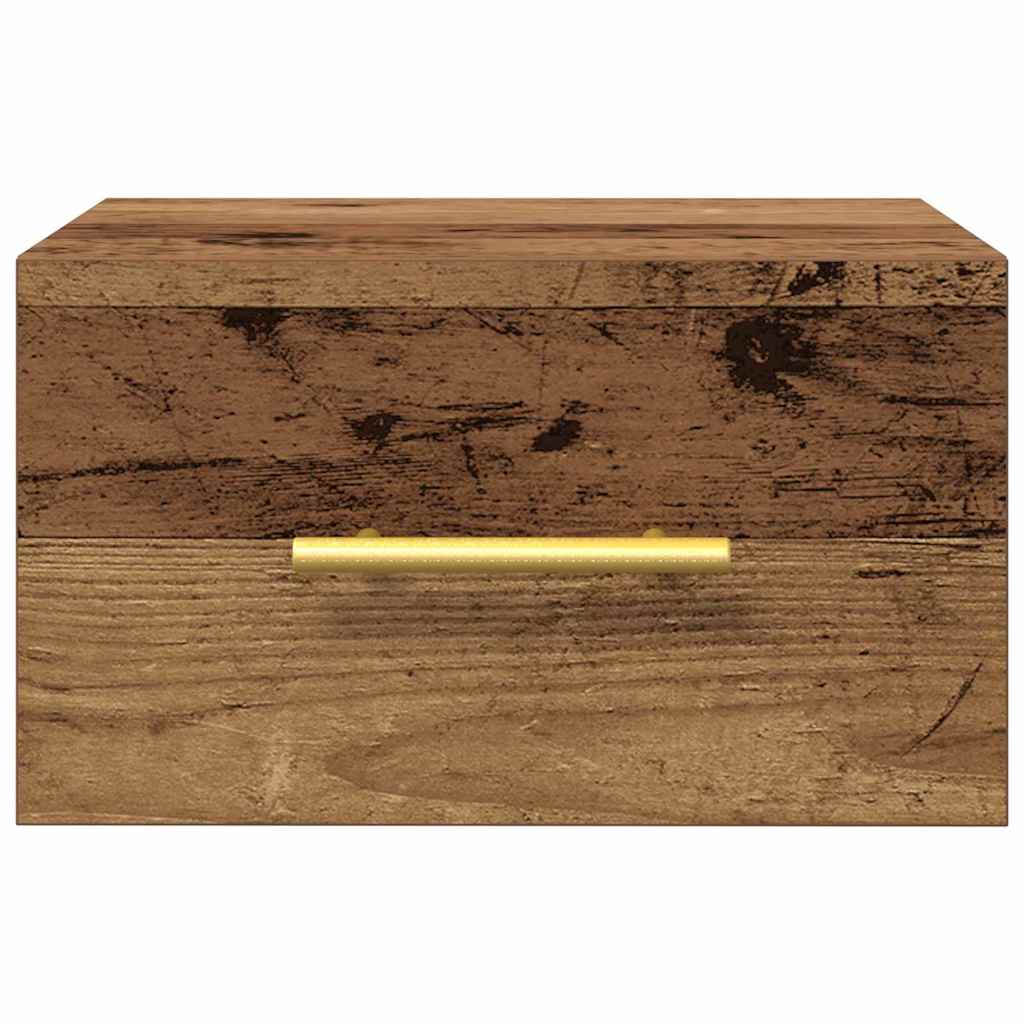 vidaXL Κομοδίνο 2 pcs Παλαιό ξύλο 35 x 35 x 20 εκ Επεξεργασμένο ξύλο