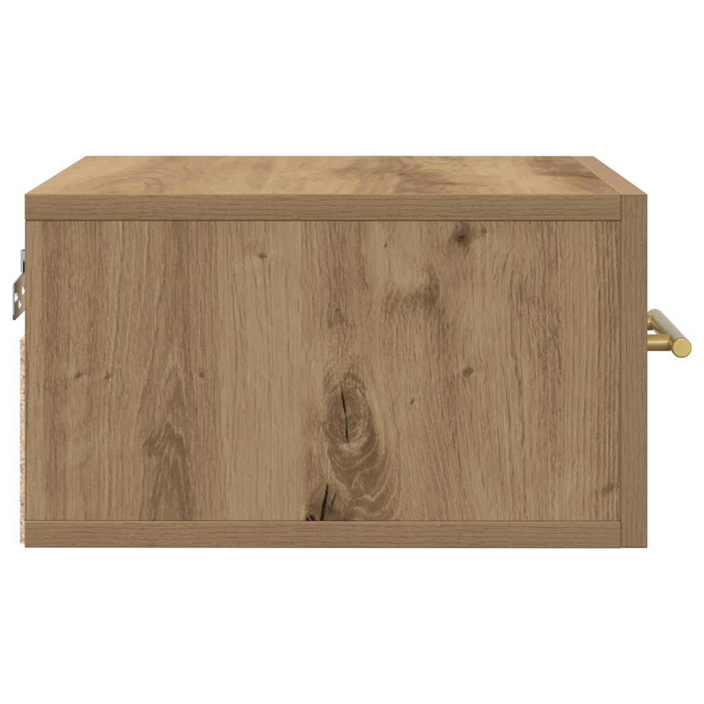 vidaXL Κομοδίνο artisan δρυς 35 x 35 x 20 εκ Επεξεργασμένο ξύλο