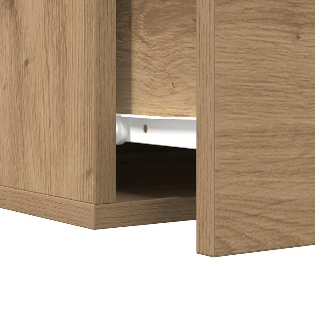 vidaXL Κομοδίνο 2 pcs artisan δρυς 35 x 35 x 20 εκ Επεξεργασμένο ξύλο