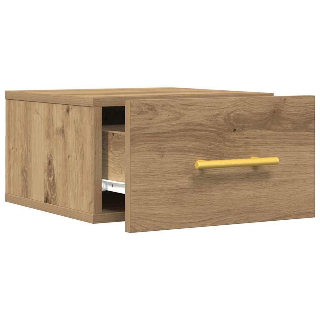 vidaXL Κομοδίνο 2 pcs artisan δρυς 35 x 35 x 20 εκ Επεξεργασμένο ξύλο
