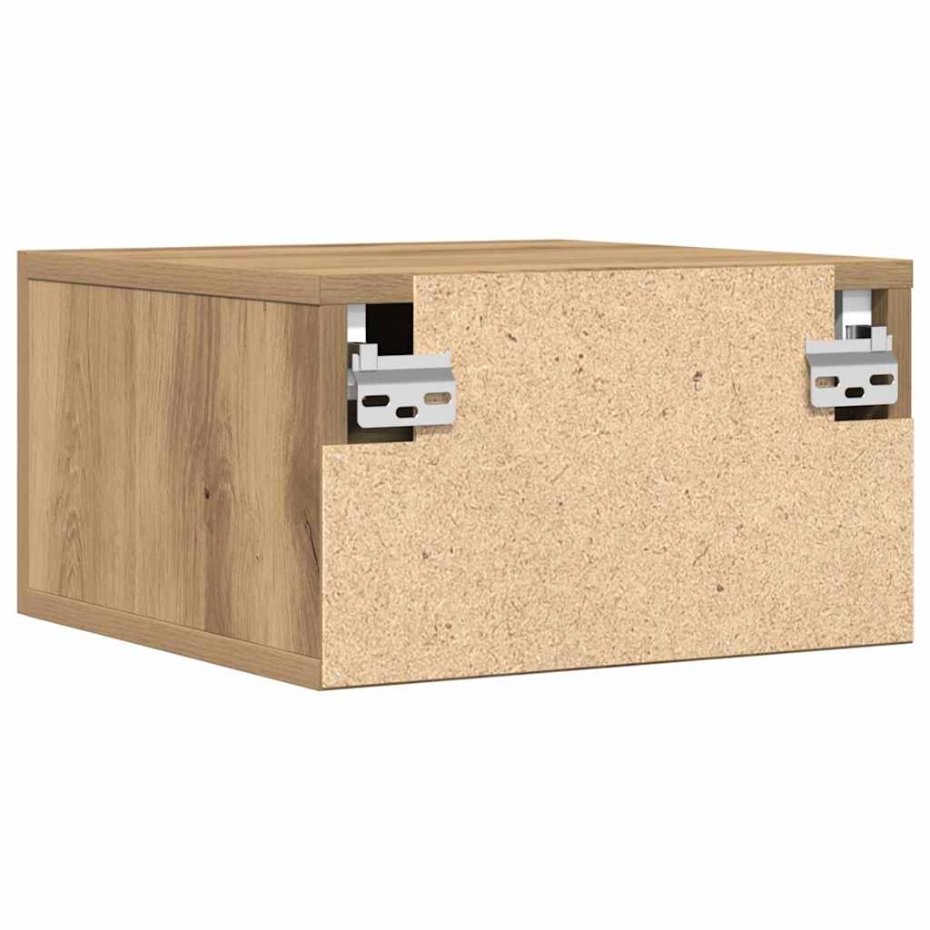 vidaXL Κομοδίνο 2 τμχ. 35 x 35 x 20 εκ Επεξεργασμένο Ξύλο Artisan Oak