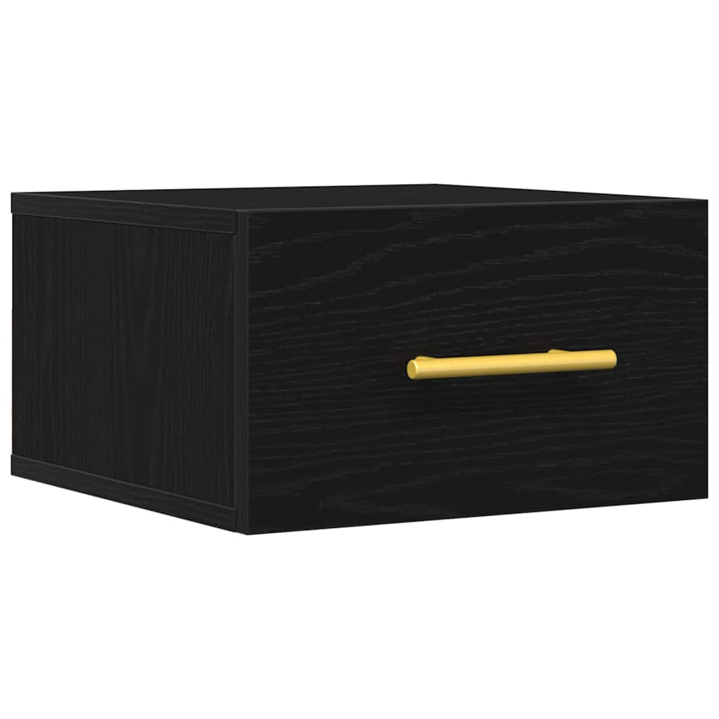 vidaXL Κομοδίνο Μαύρη δρυς 35 x 35 x 20 εκ Επεξεργασμένο ξύλο