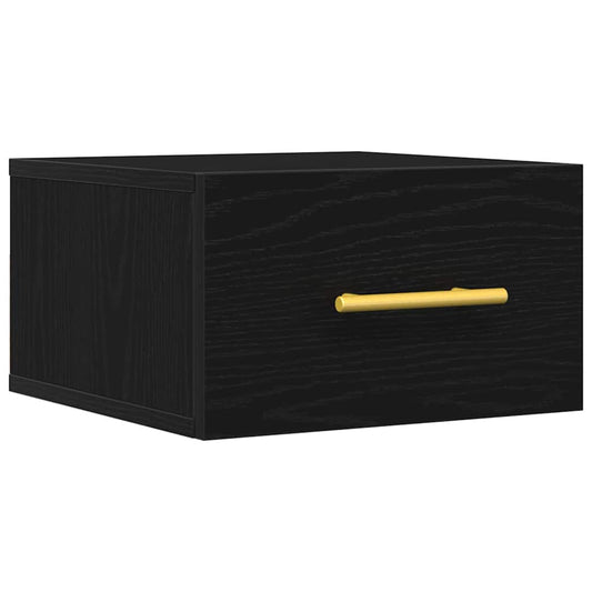 vidaXL Κομοδίνο Μαύρη δρυς 35 x 35 x 20 εκ Επεξεργασμένο ξύλο