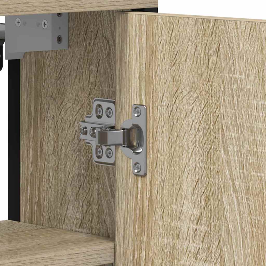 vidaXL Καθρέφτης Μπάνιου Μπεζ 60 x 16 x 60 εκ Επεξεργασμένο ξύλο