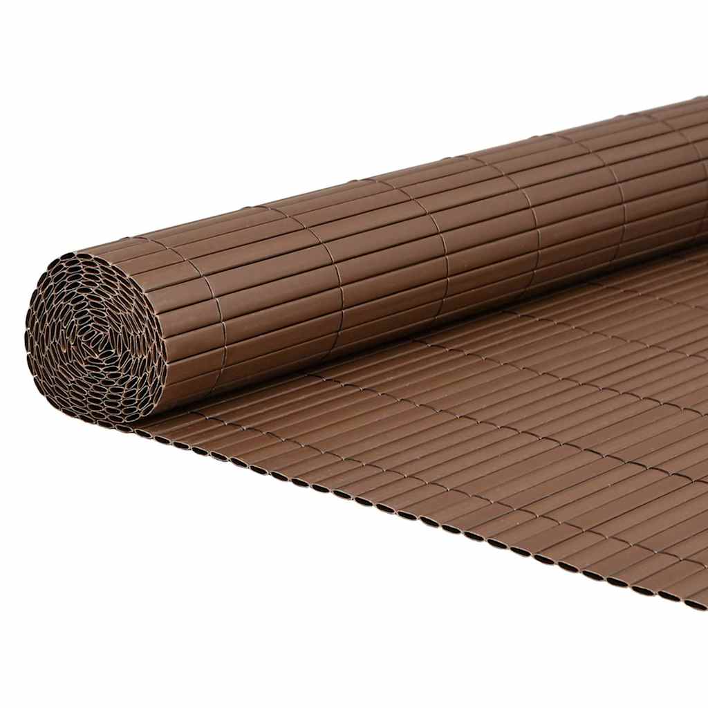 vidaXL Φράχτης Κήπου Διπλής Όψης Καφέ 1,8x3 μ. PVC