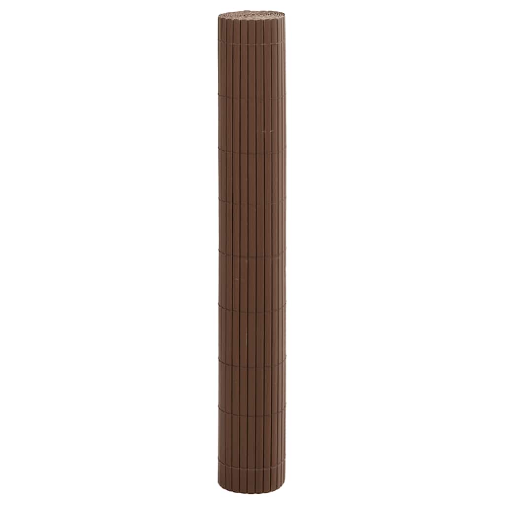 vidaXL Φράχτης Κήπου Διπλής Όψης Καφέ 1,8x3 μ. PVC