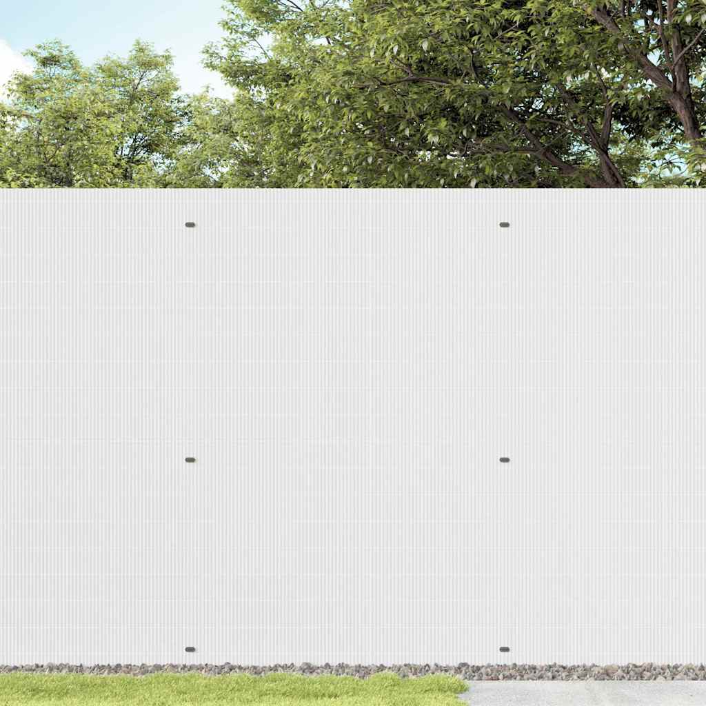 vidaXL Φράχτης Κήπου Διπλής Όψης Λευκός 1,8x5 μ. PVC