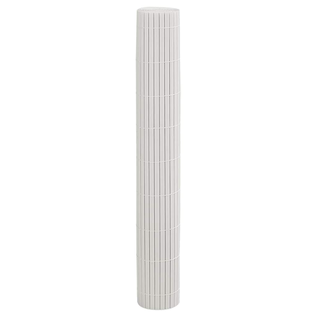 vidaXL Φράχτης Κήπου Διπλής Όψης Λευκός 1,8x5 μ. PVC