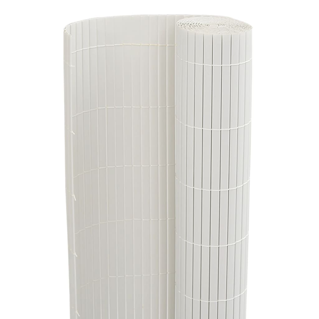 vidaXL Φράχτης Κήπου Διπλής Όψης Λευκός 1,8x5 μ. PVC