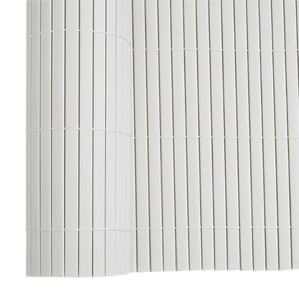 vidaXL Φράχτης Κήπου Διπλής Όψης Λευκός 1,8x5 μ. PVC