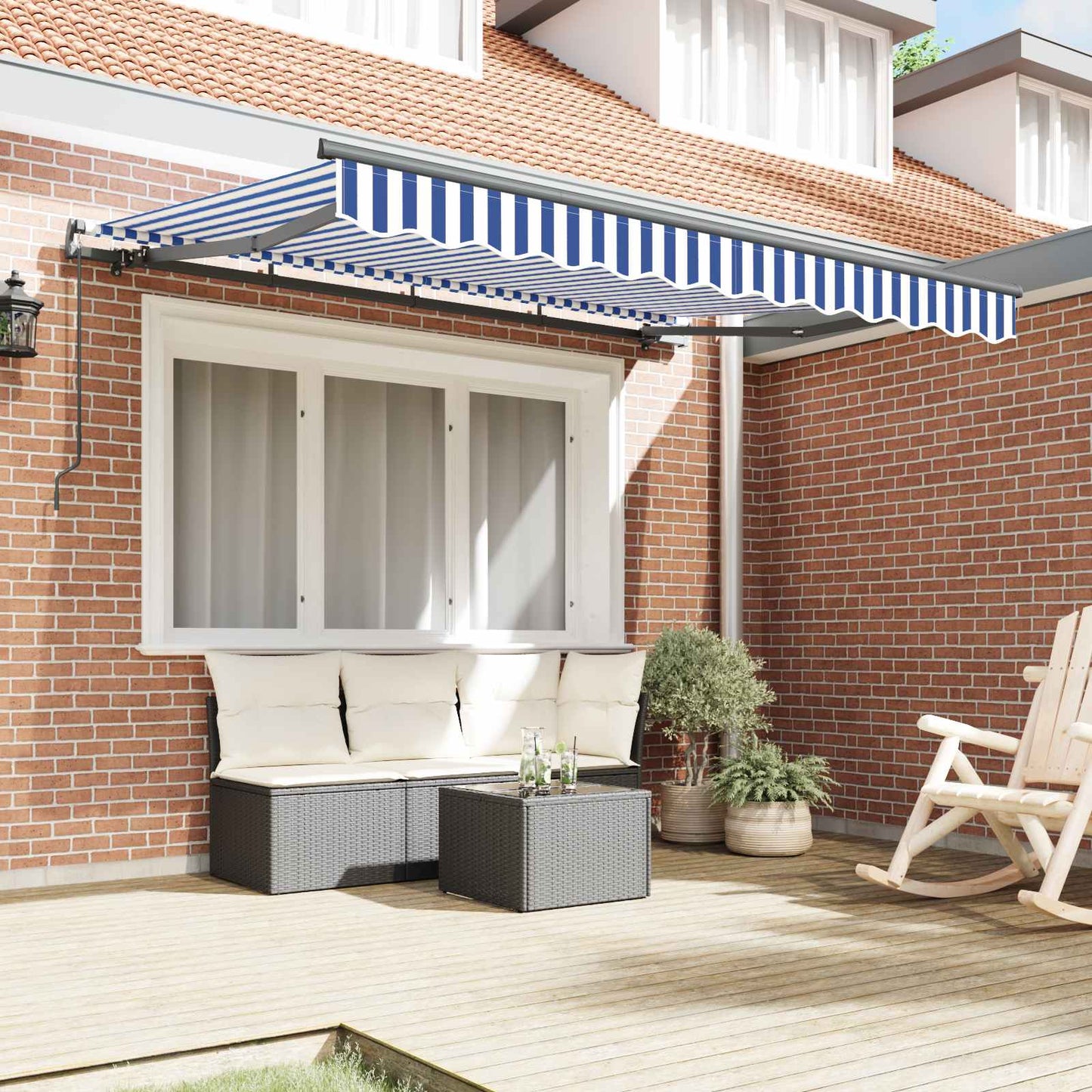 vidaXL Σκηνίτσα Αναδιπλούμενη Μπλε 250 x 200 cm ύφασμα